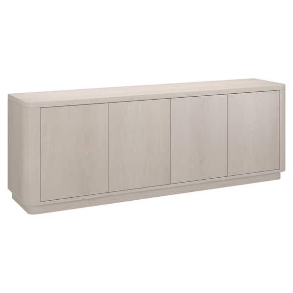 Meyer&Cross Plympton 68 in. Alder White TV Stand Fits TV's up to 75 in ...