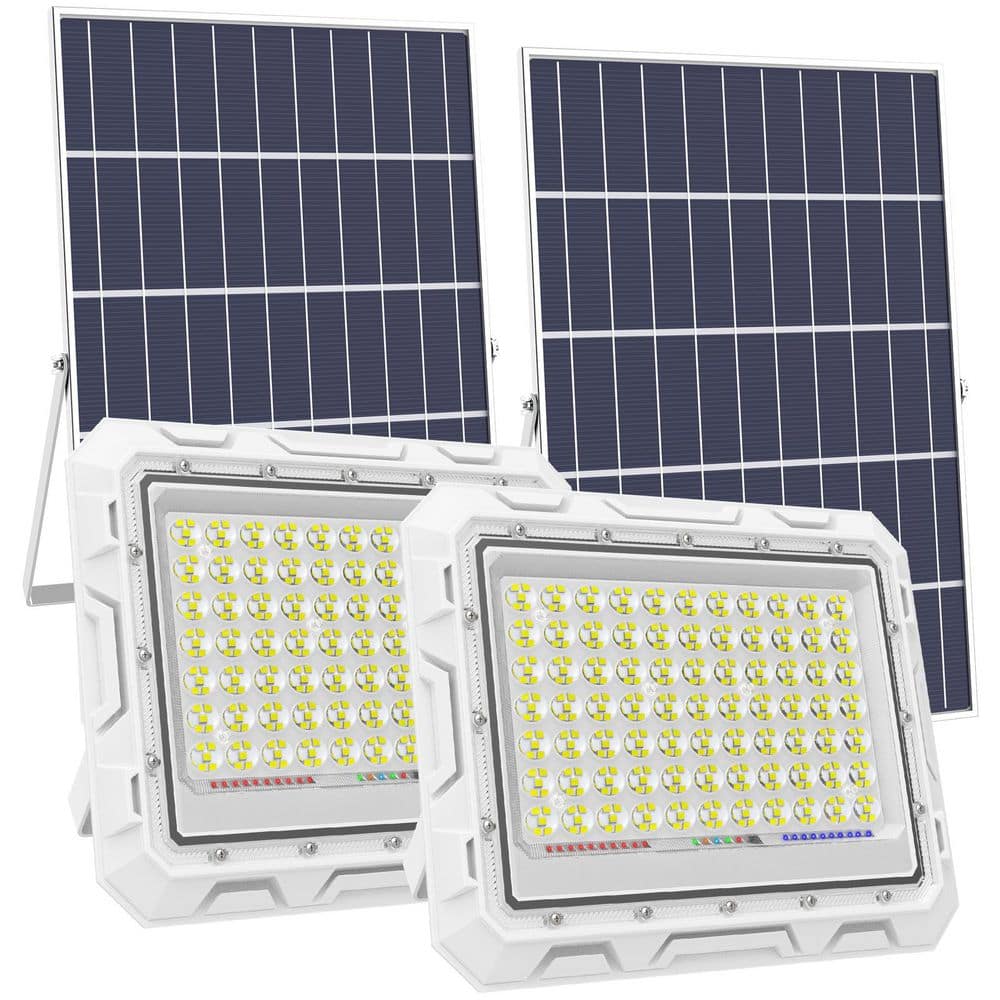 600 Watt Equivalent 30000 Lumen 150 Degree White Dusk to Dawn Integrated LED Flood Light (2-Pack) price history on PriceWatchPro