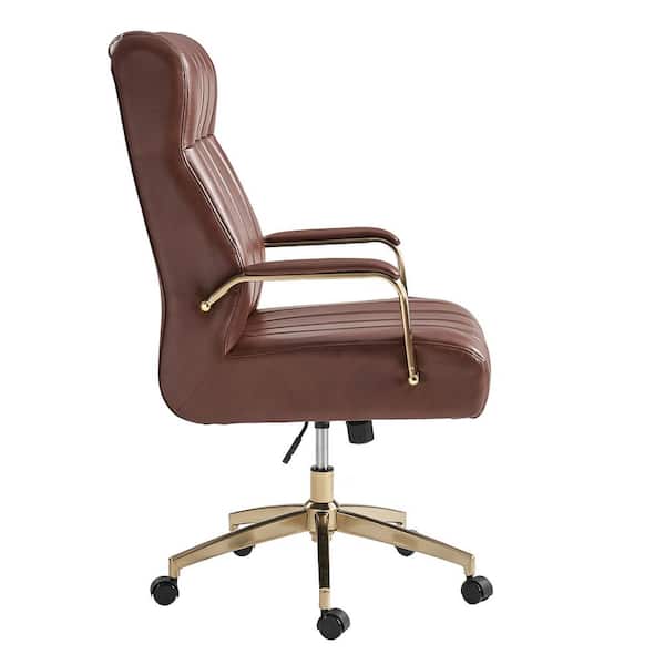 JAYDEN CREATION Costante Brown Mid-Century Modern Leather JAYDEN CREATION Costante Brown Mid-Century Modern Leather