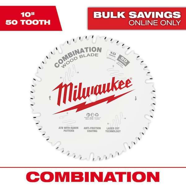 Milwaukee 10 in. x 50-Tooth Combination Circular Saw Blade