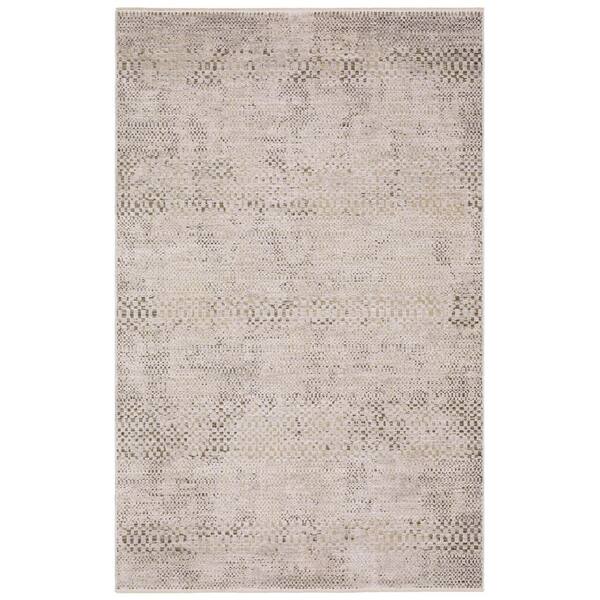 Brielle 3 ft. x 5 ft. Beige/Gold Abstract Area Rug