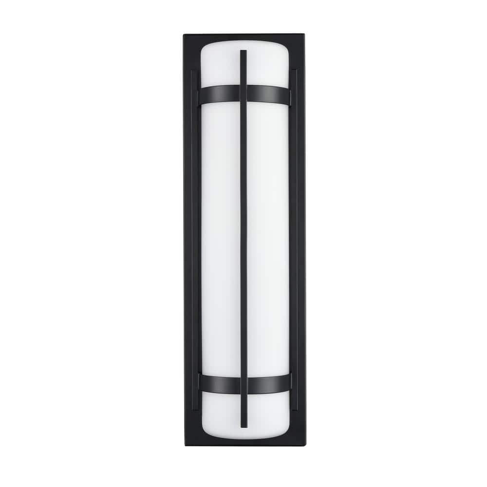 Black Direct Wired Electric Outdoor Wall Sconce