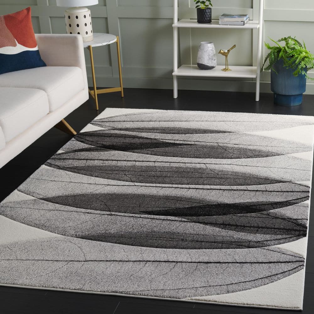 Hollywood 4 ft. x 6 ft. Ivory/Gray Abstract Geometric Area Rug price history on PriceWatchPro