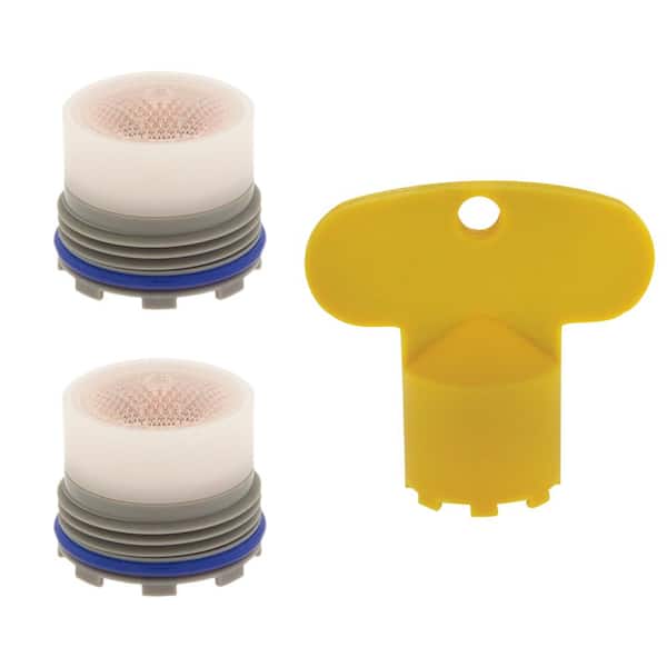 NEOPERL 1.2 GPM Tom Thumb Size M16.5 x 1 PCA Cache Water-Saving Laminar Aerator with Key (2-Pack)