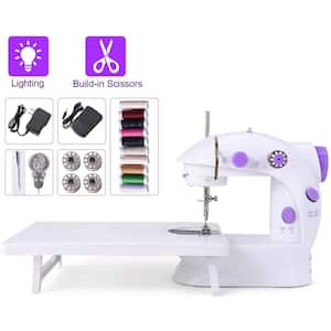 XS Sewing Machine with Built-in Table, Flex-Speed Double-Thread Cordless Lavender