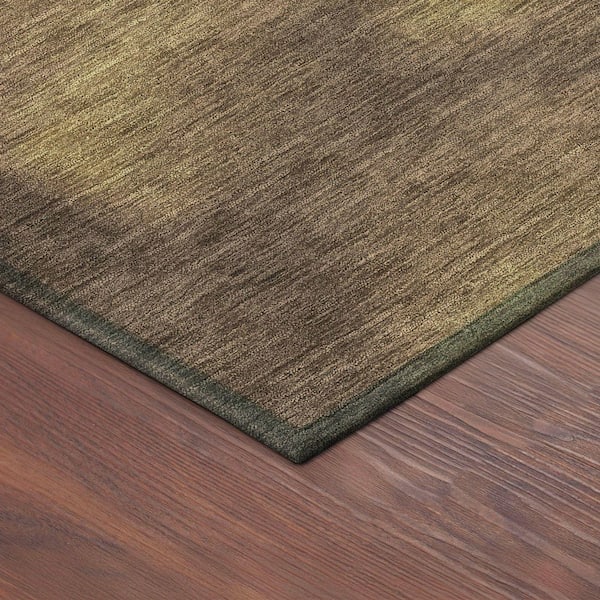 Chantille Machine Washable Indoor/Outdoor Abstract ACN2420 Honey 3 ft. x 5 ft. Area Rug