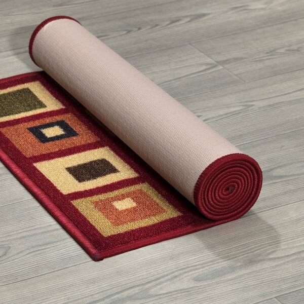 Ottomanson Ottohome Collection Non-Slip Rubberback Modern Solid 2x5 Indoor  Runner Rug, 1 ft. 8 in. x 4 ft. 11 in., Red OTH8400-20X59 - The Home Depot