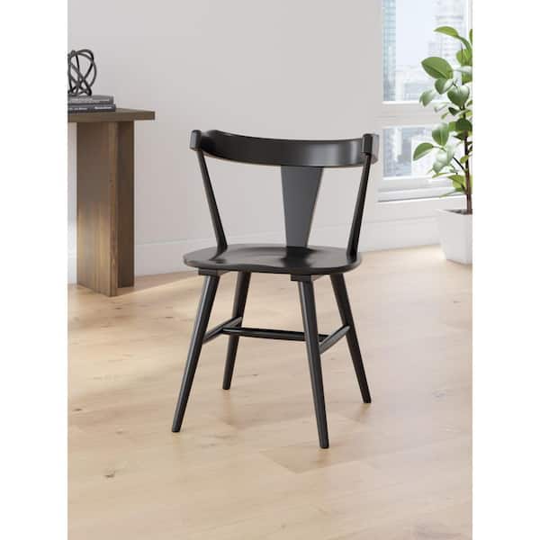 Gretlynn Black Wood Side Chair Set of 2