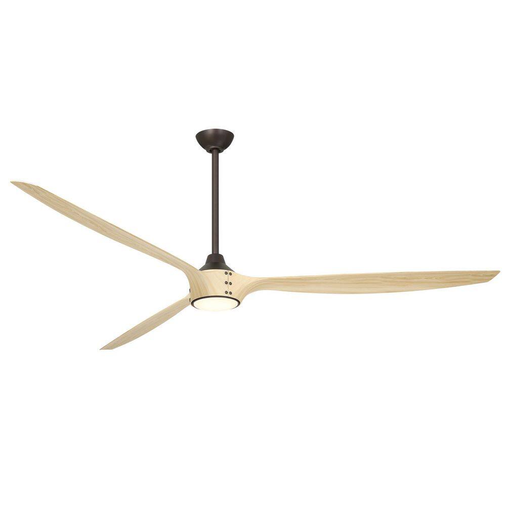 Pierce-84 84 in. Smart Indoor Dark Bronze Low Profile Ceiling Fan with Integrated LED, Remote Control Included price history on PriceWatchPro