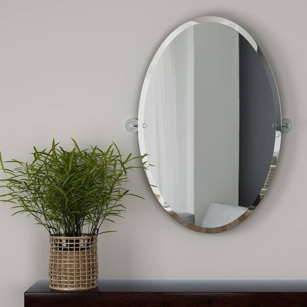 KOHROS 39 in. x 28 in. Rectangle Frameless Beveled Glass Decoration Mirror