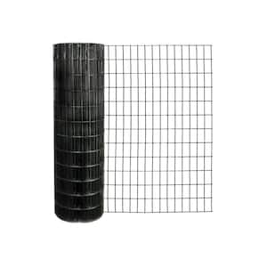 Garden Craft 48 in. H x 50 ft. L Black PVC Coated Welded Wire with 2 in ...