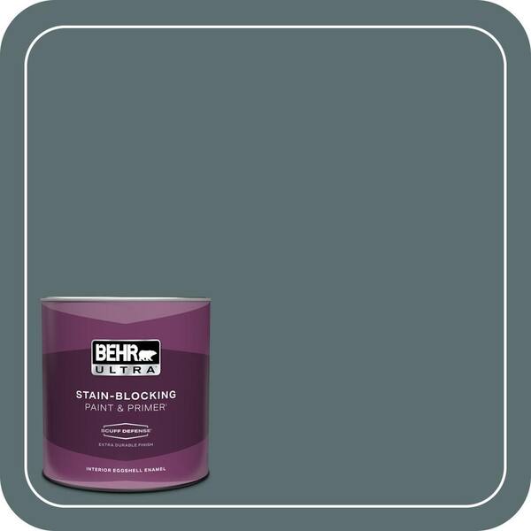 BEHR ULTRA 1 qt. #ECC-58-3 Unreal Teal Extra Durable Eggshell Enamel Interior Paint & Primer