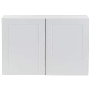 Cambridge White Shaker Assembled Wall Kitchen Cabinet with 2 Soft Close Doors (36 in. W x 12.5 in. D x 24 in. H)