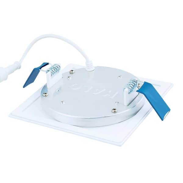HLB 4 in. Selectable White Square New Construction/Remodel Canless Recessed Integrated LED Downlight Kit, 661 Lumens