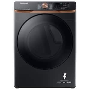 7.5 cu. ft. Vented Smart Electric Dryer in Brushed Black with Steam Sanitize+ and Sensor Dry