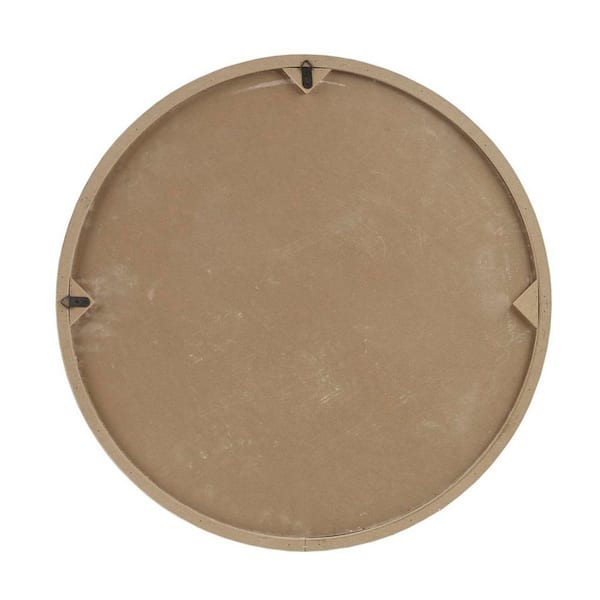 Unbranded Natural White Round 27 in. x 27 in. Two-tone Medallion by Emily Warne Wall Art Decor