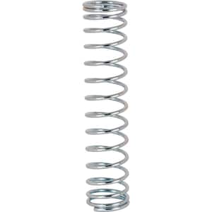 Compression Spring, Spring Steel Construction, Nickel-Plated Finish, .080 GA x 7/8 in. x 4 in., (2-Pack)