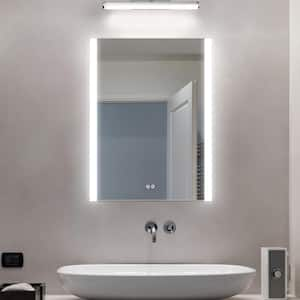 30 in. W x 40 in. H Rectangular Frameless Wall Mount Bathroom Vanity Mirror in Silver Horizontal and Vertical Hang