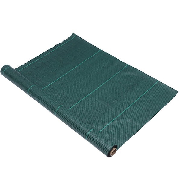 Agfabric 5 ft. x 100 ft. Garden Weed Barrier Fabric Weed Mat Landscape Fabric Green and Black