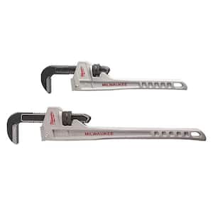 14 in. and 24 in. Aluminum Pipe Wrench Set (2-Tool)