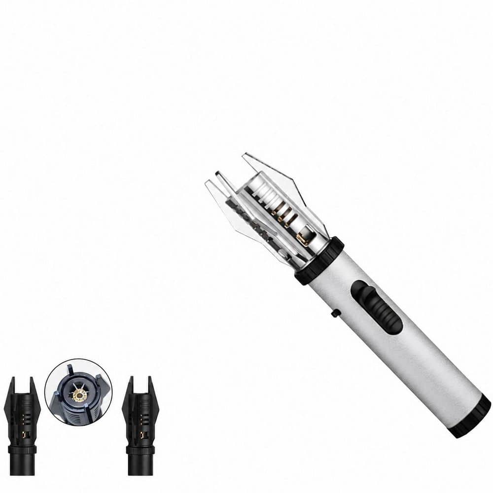 7.9 in. White Metal Butane Torch Lighter with Safety Lock, Adjustable Flame and Windproof Jet Flame price history on PriceWatchPro