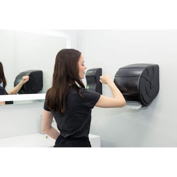 Smart Essence Commercial Electronic Paper Towel Dispenser in Black