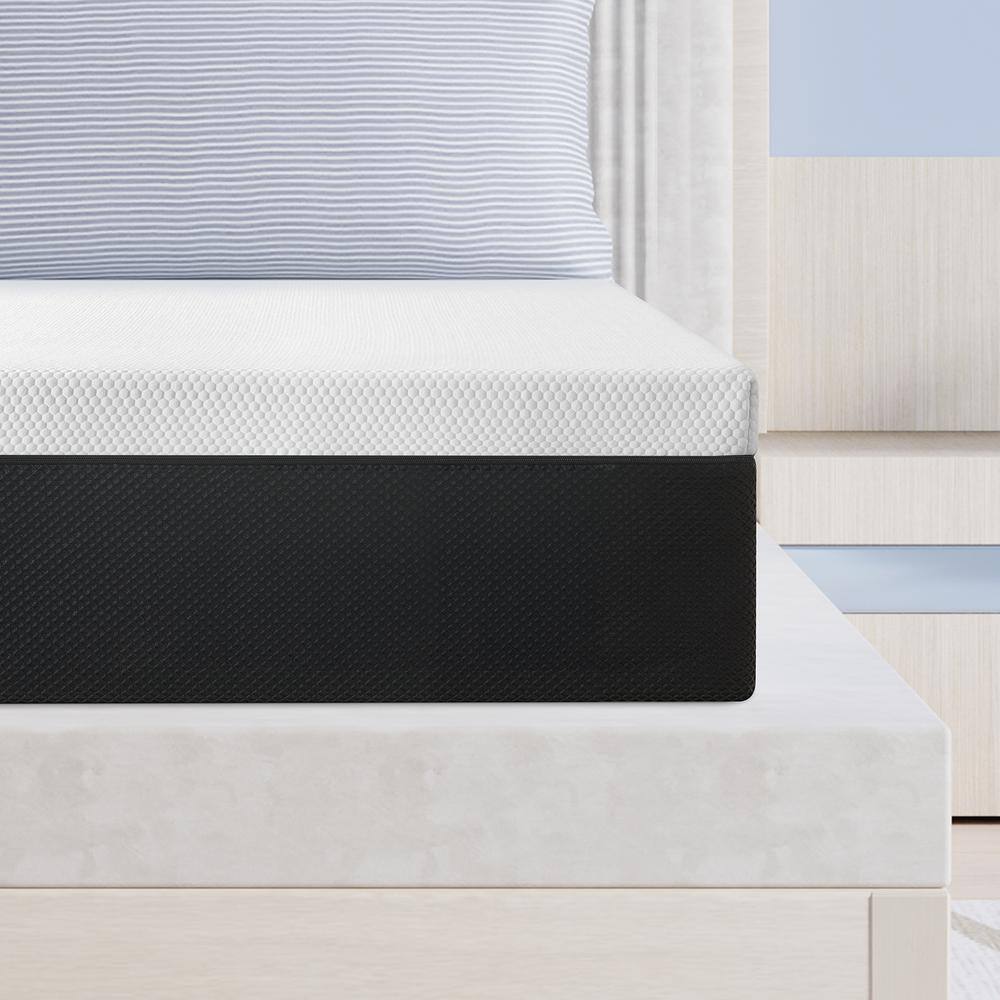 Twolike 12 in. Queen Size Medium Firm Memory Foam Mattress,Cooling