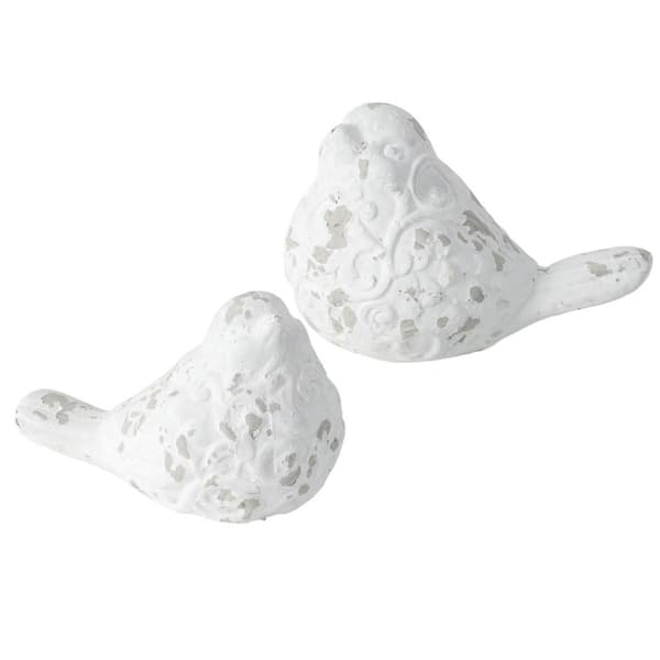 SULLIVANS 6.5" and 5" White Bird Figurine (Set of 2)