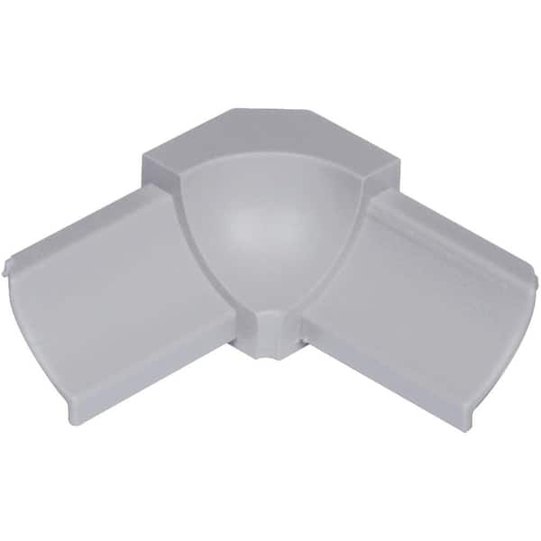 Schluter Dilex-PHK Classic Grey 1/2 in. x 1 in. PVC 135 Degree Inside Corner