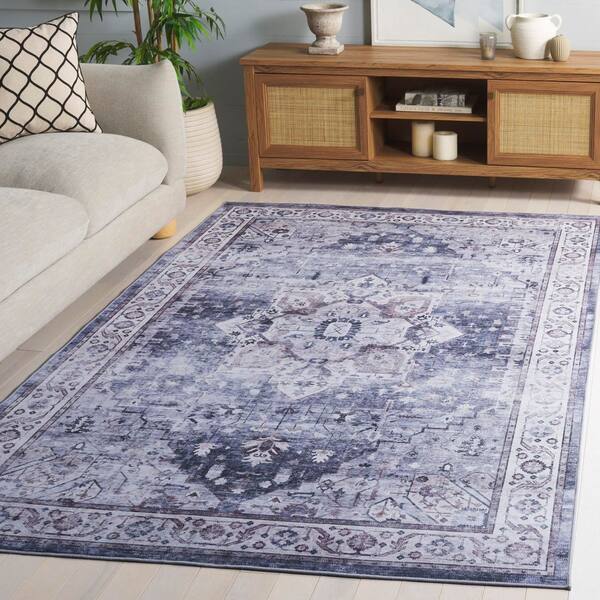 <Telo> CRESCENT【UNWASTED LIMITED COLOR】 SAFAVIEH Tucson Gray/Light Purple 4 ft. x 6 ft. Machine