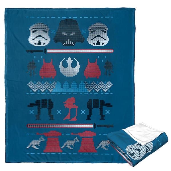 THE NORTHWEST GROUP Star Wars Vader Xmas Sweater Silk Touch Throw Blanket