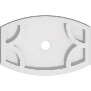 1 in. P X 10 in. W X 6-5/8 in. H X 1 in. ID Kailey Architectural Grade PVC Contemporary Ceiling Medallion