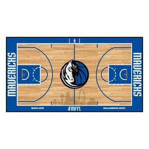NBA Dallas Mavericks 3 ft. x 5 ft. Large Court Runner Rug