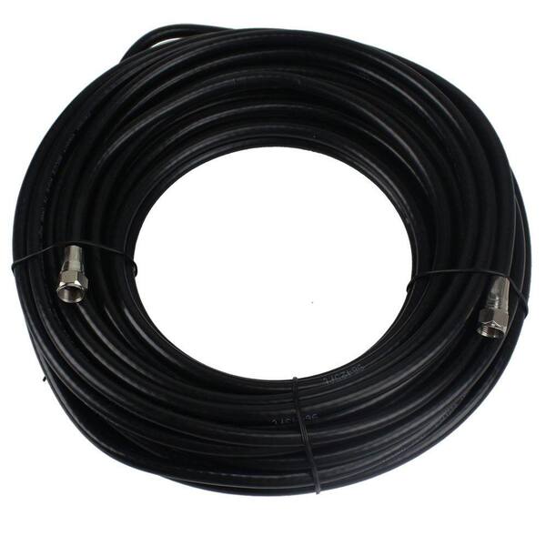 PerfectVision 50 ft. RG-6 Black Coaxial Cable with Ends