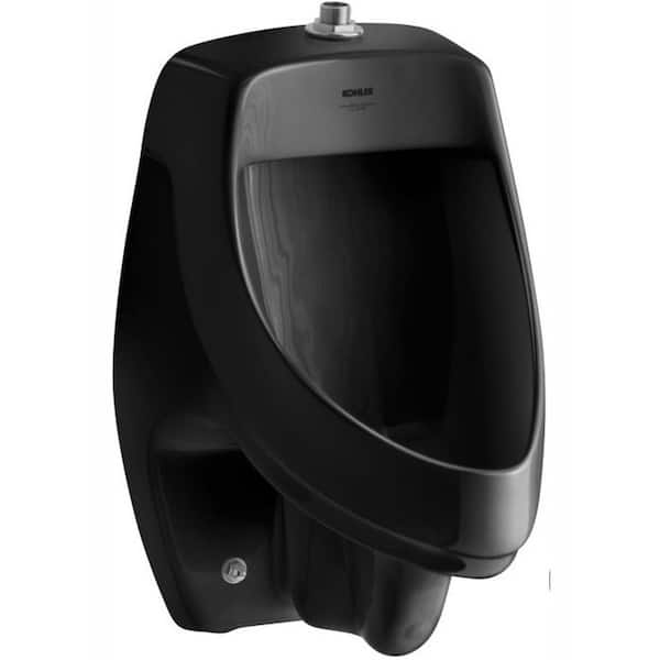 KOHLER Dexter 1.0 GPF Urinal with Top Spud in Black Black