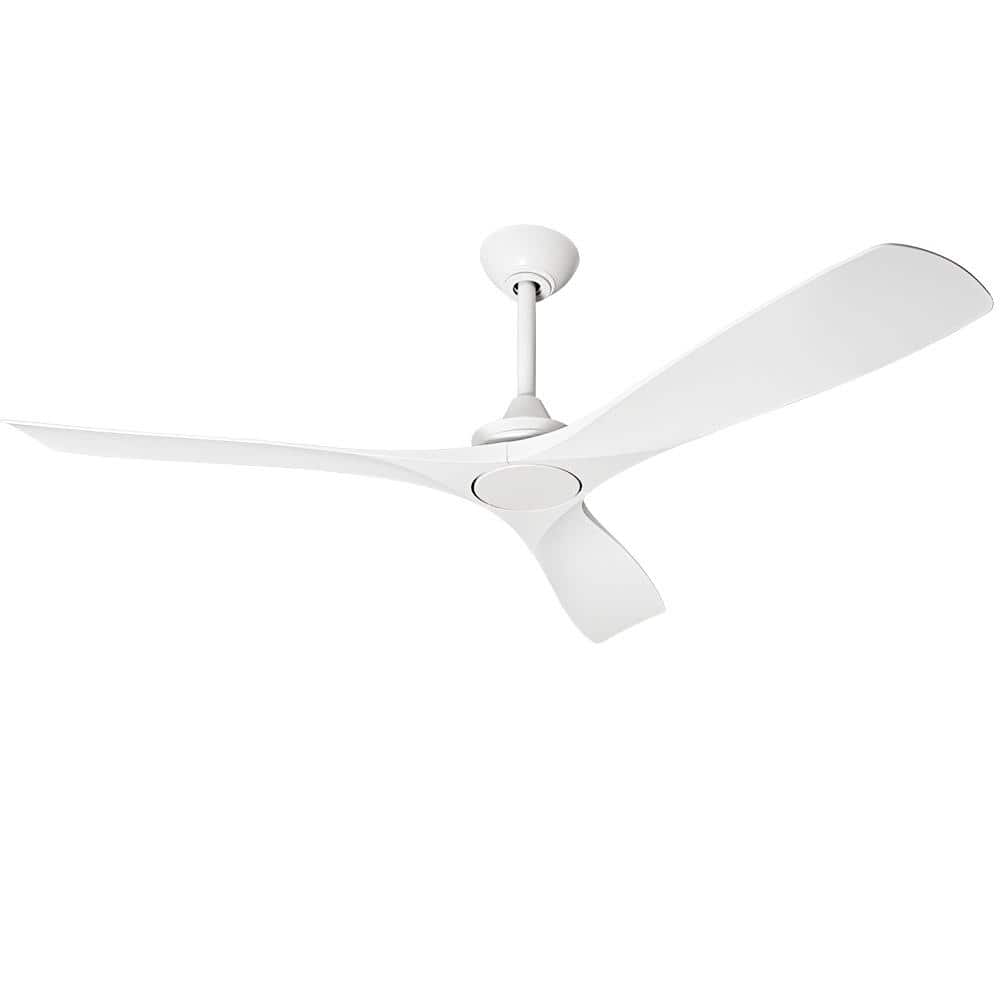Depuley 60 in. 3 Blades White Ceiling Fan without Light WSFPZ4318BWH