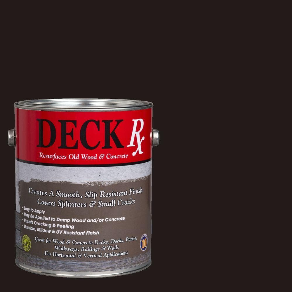 Deck Rx 1 gal. Dark Brown Wood and Concrete Exterior Resurfacer