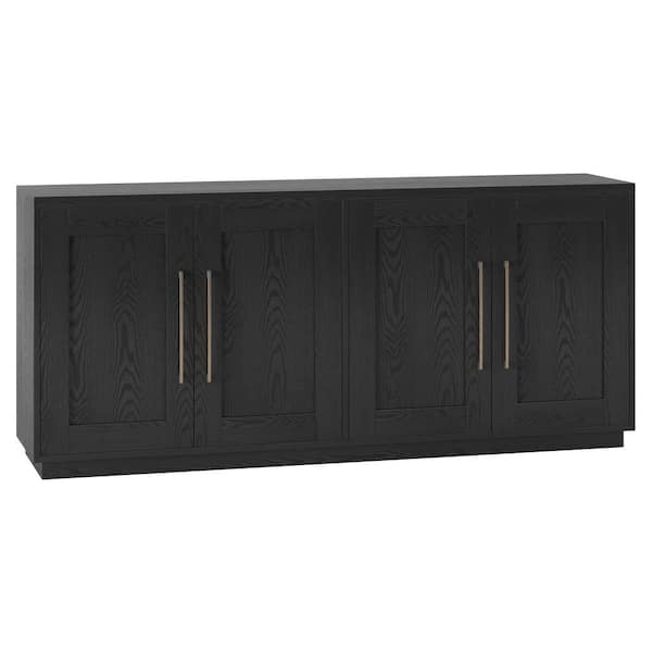 Tillman Black Grain MDF 68 in. Buffet Table