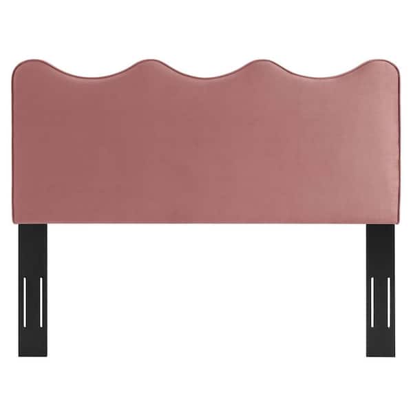 MODWAY Athena Performance Velvet Twin. Headboard in Dusty Rose