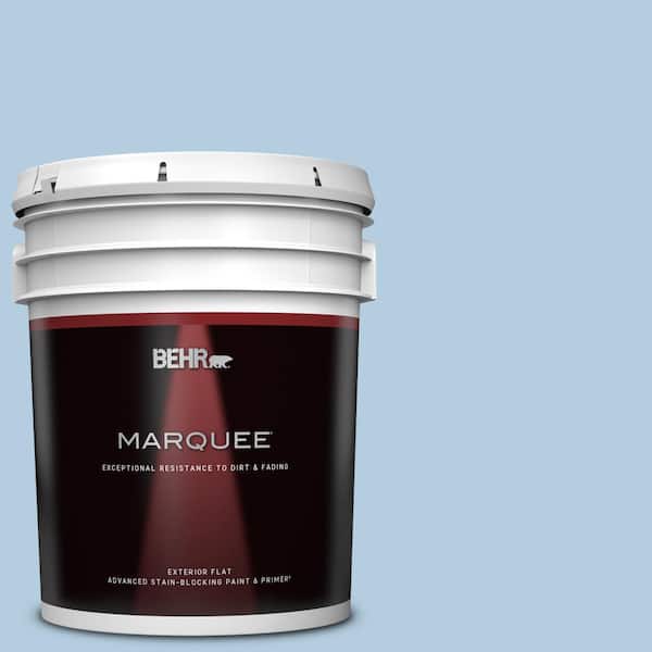 BEHR MARQUEE 5 gal. #PPU14-14 Crystal Waters Flat Exterior Paint & Primer