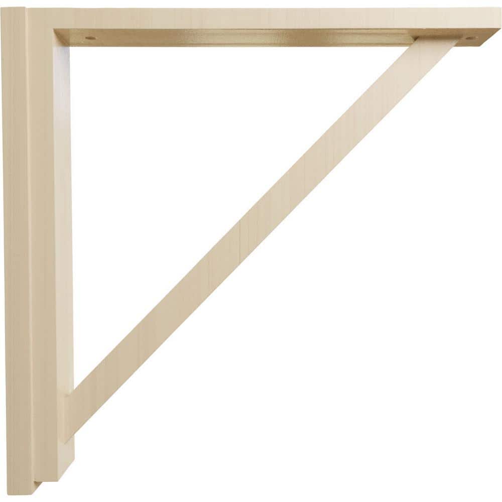Traditional Rubberwood Shelf Bracket in Natural Finish