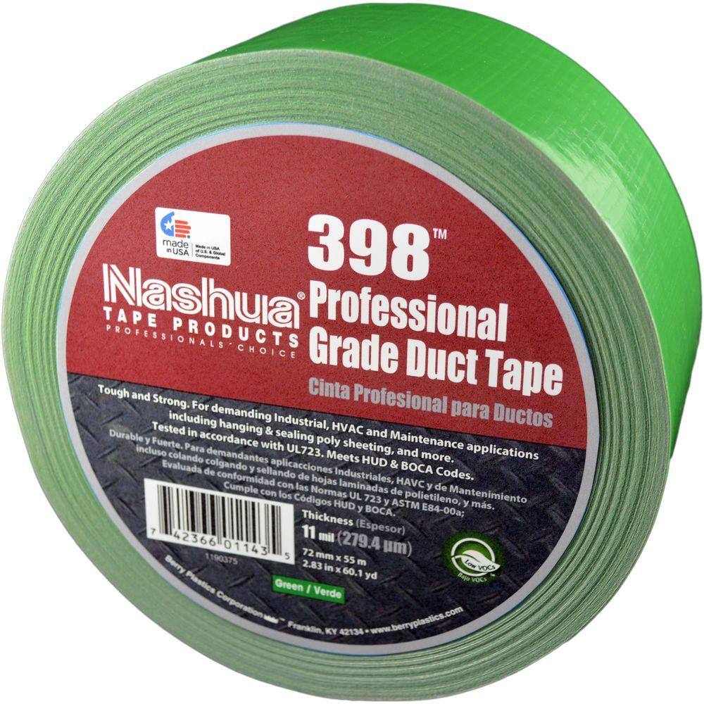 Nashua Tape 2.83 in. x 60.1 yds. 398 AllWeather Green HVAC Duct Tape