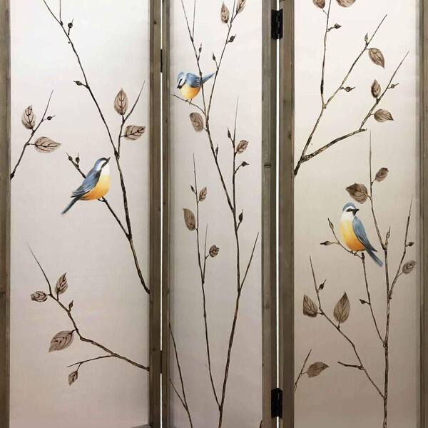 hand painted screen room divider