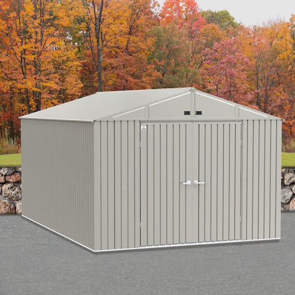 Elite Storage Shed 14 ft. W x 10 ft. D x 8 ft. H Metal Shed 140 sq. ft.