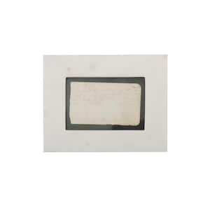 4 in. x 6 in. White Marble Picture Frame