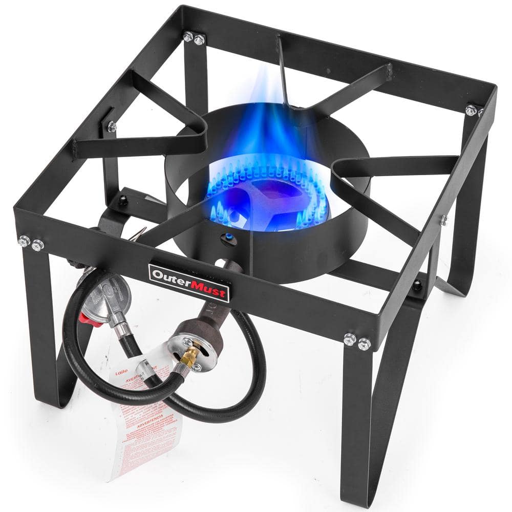 outermust Outdoor Propane Burner Heavy Duty Propane 1-Burner Side
