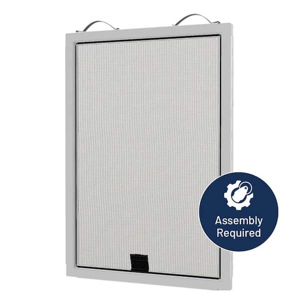 Window Screen Kit with Mesh 48 in. White