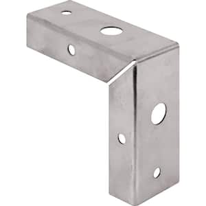 1-3/8 in. Stamped Steel Constructed Bi-Fold Door Corner Repair Brackets, Zinc-Plated Finish (2-pack)