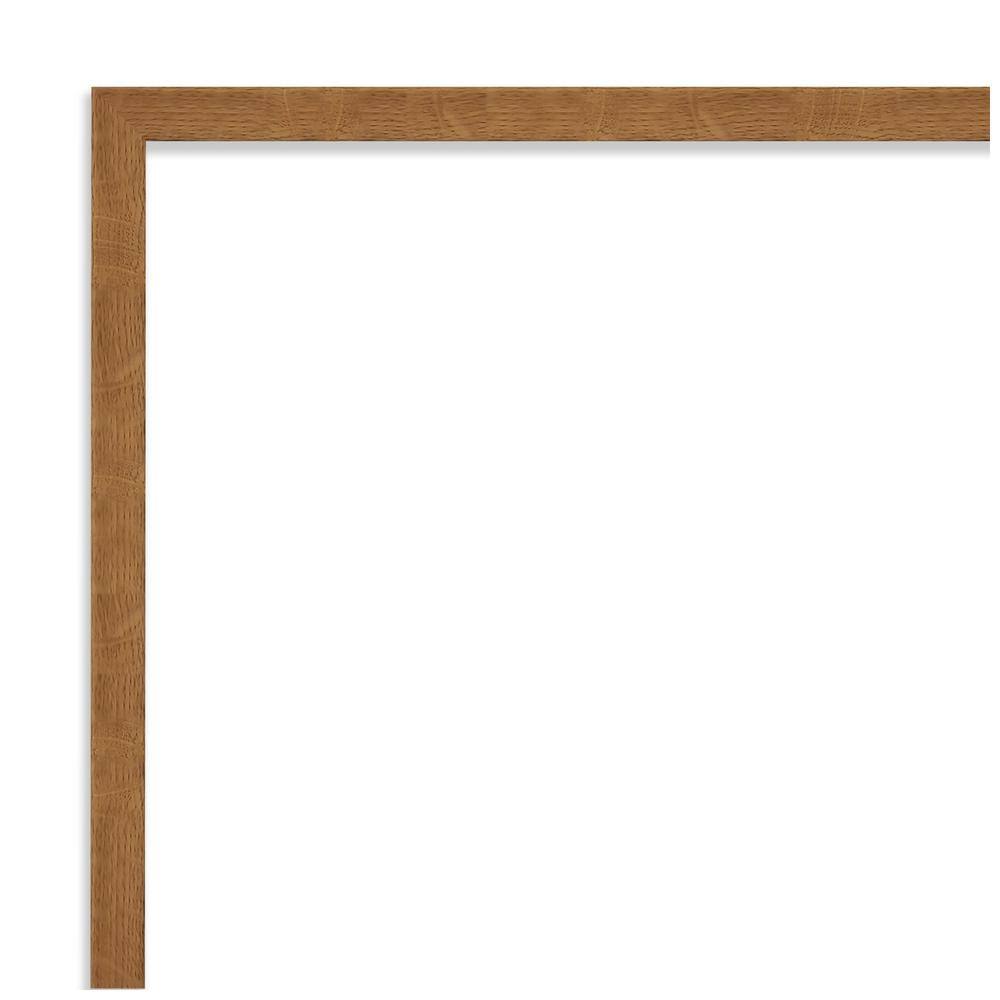 Blonde Wood Beveled Bathroom Vanity Mirror 19x25