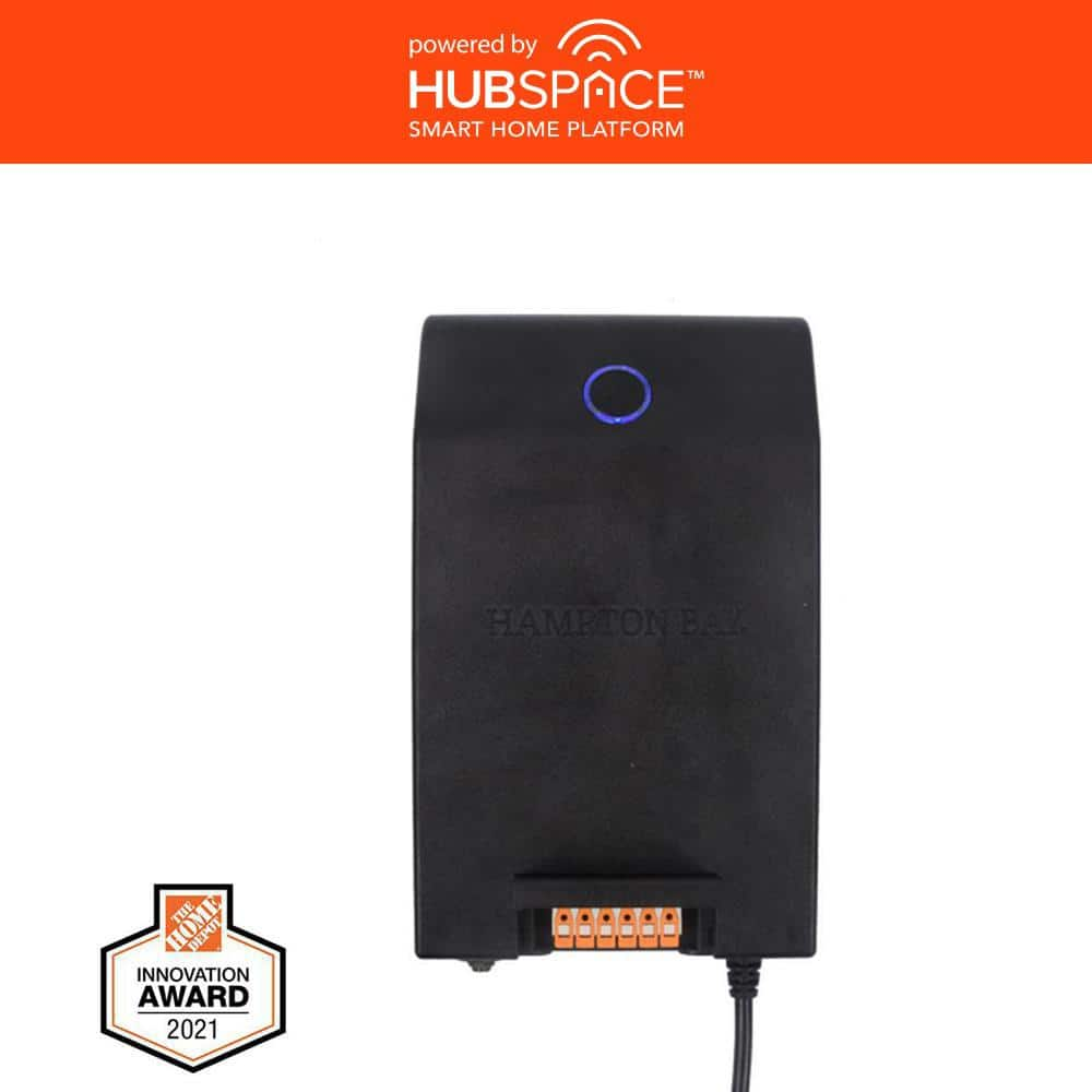 Hampton Bay Smart 200 Watt Landscape Lighting Transformer with Dusk to Dawn Operation Powered by Hubspace